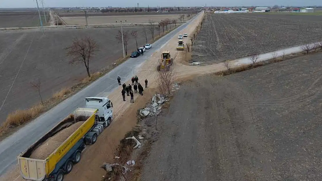 Konya'da yağış olmayınca saha çalışmaları da aralıksız devam etti