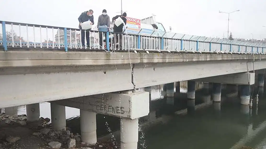 Damacanalara doldurduğu yağmur suyunu Beyşehir Gölü'ne boşalttı