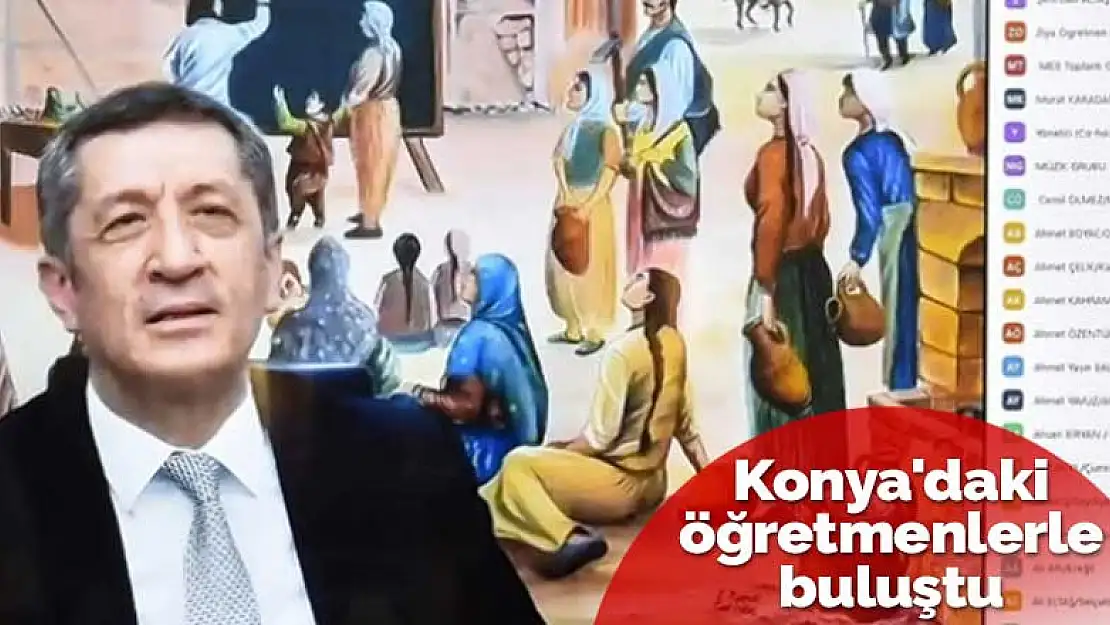 Milli Eğitim Bakanı Ziya Selçuk Konya'daki öğretmenlerle buluştu