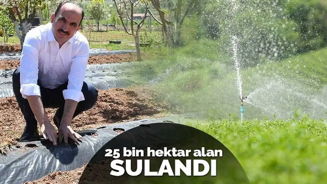 Konya Büyükşehir Belediyesi 25 bin hektar tarım arazisini suya kavuşturdu