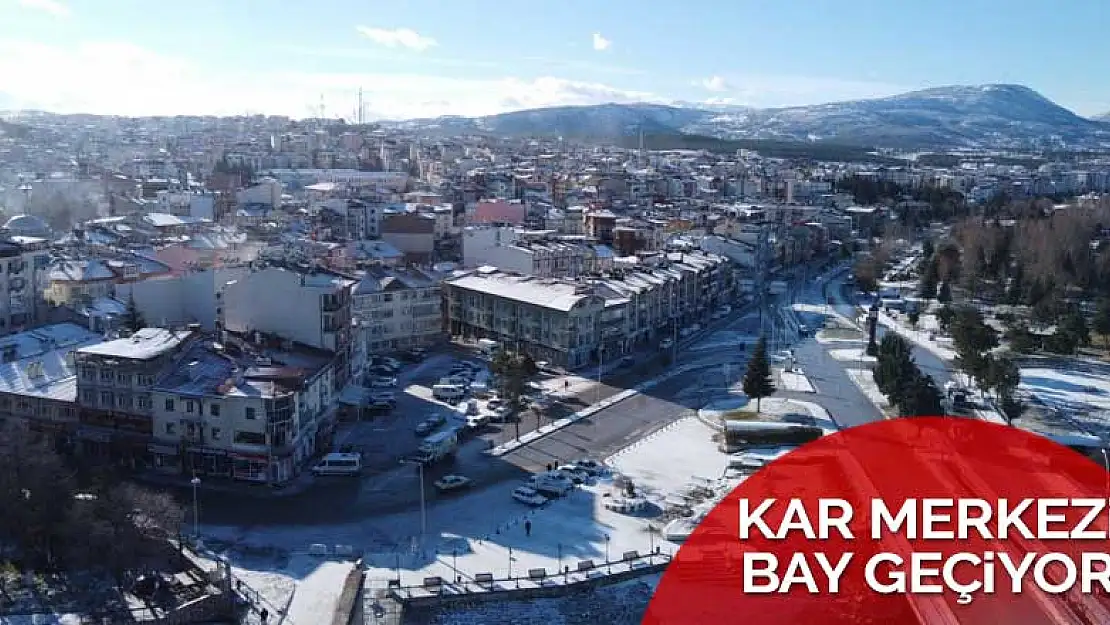 İlçelere yağan kar Konya merkezi bay geçiyor