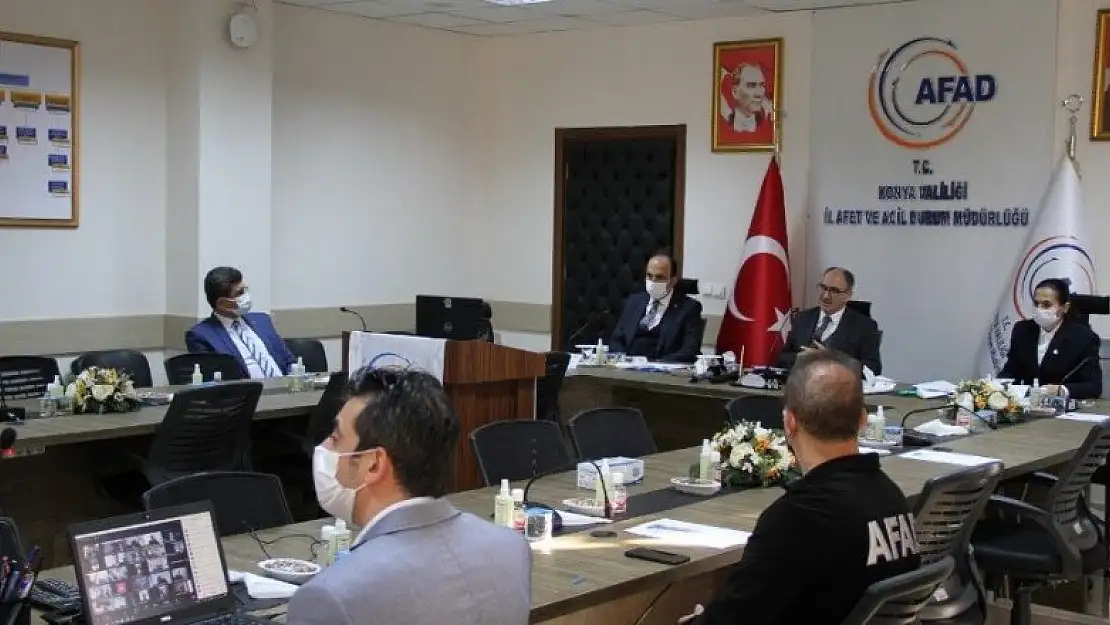 Konya'da İl Afet Risk Azaltma Planı toplantısı yapıldı