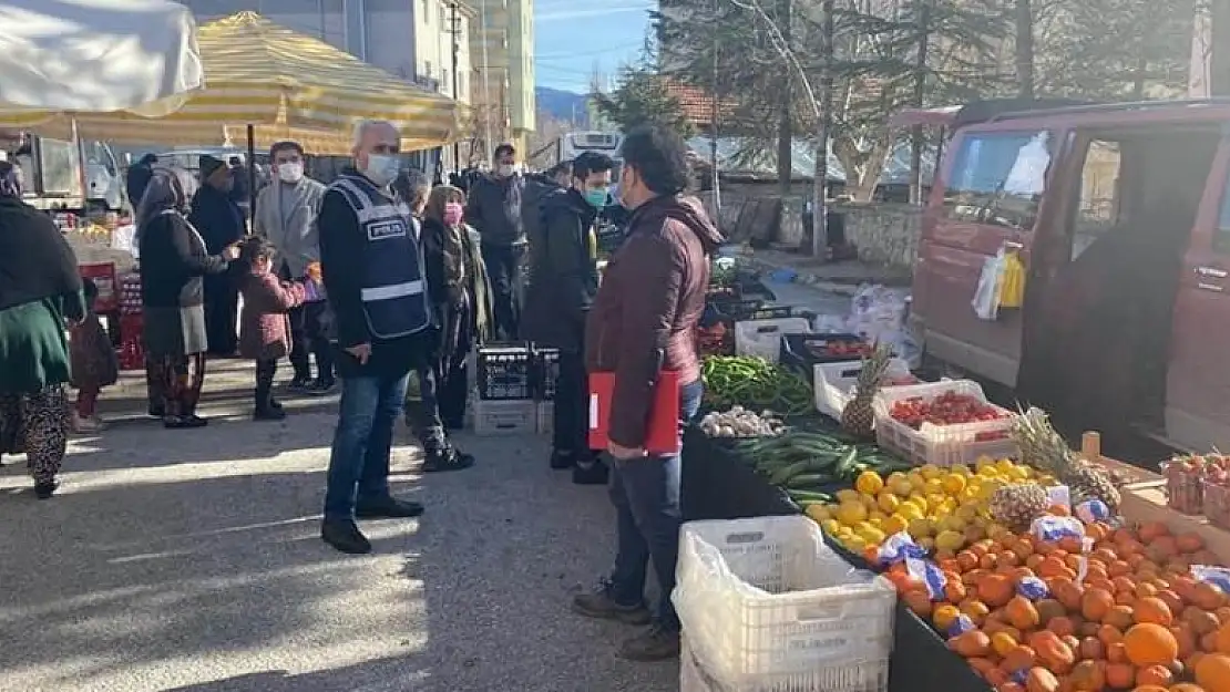 Konya'nın Derebucak ve Hüyük ilçelerinde korana virüs denetimleri