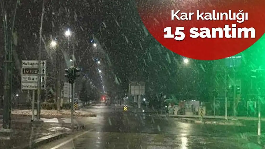 Konya'da İvriz Barajı'nı besleyen mahalle ve dağlarda kar kalınlığı 15 santime ulaştı