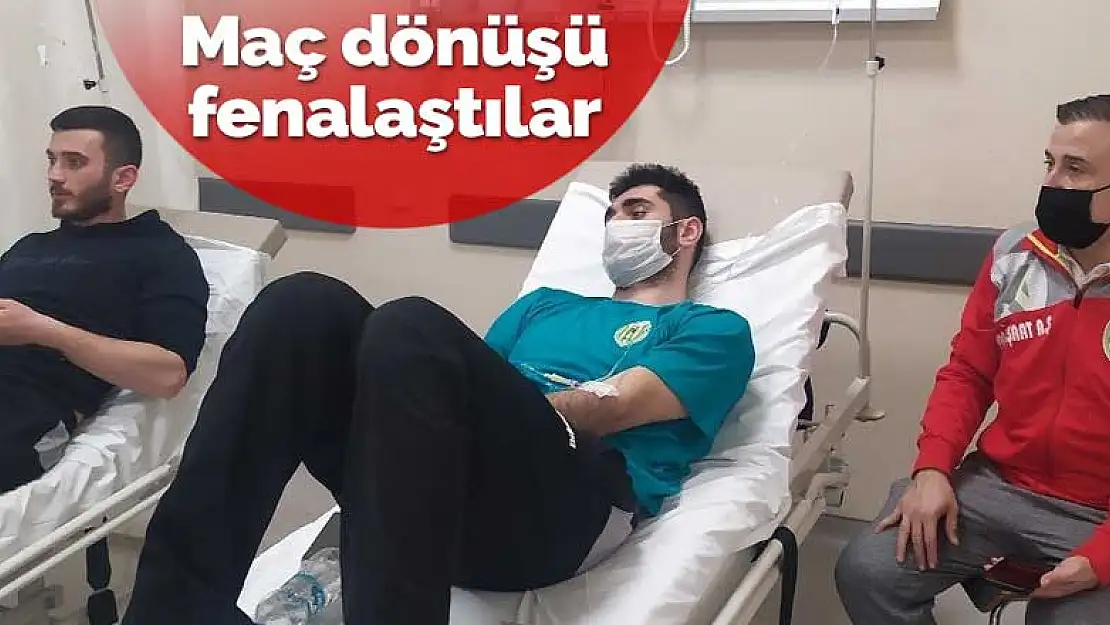 Deplasman dönüşü fenalaşan 6 sporcu Konya Şehir Hastanesi'nde tedavi edildi