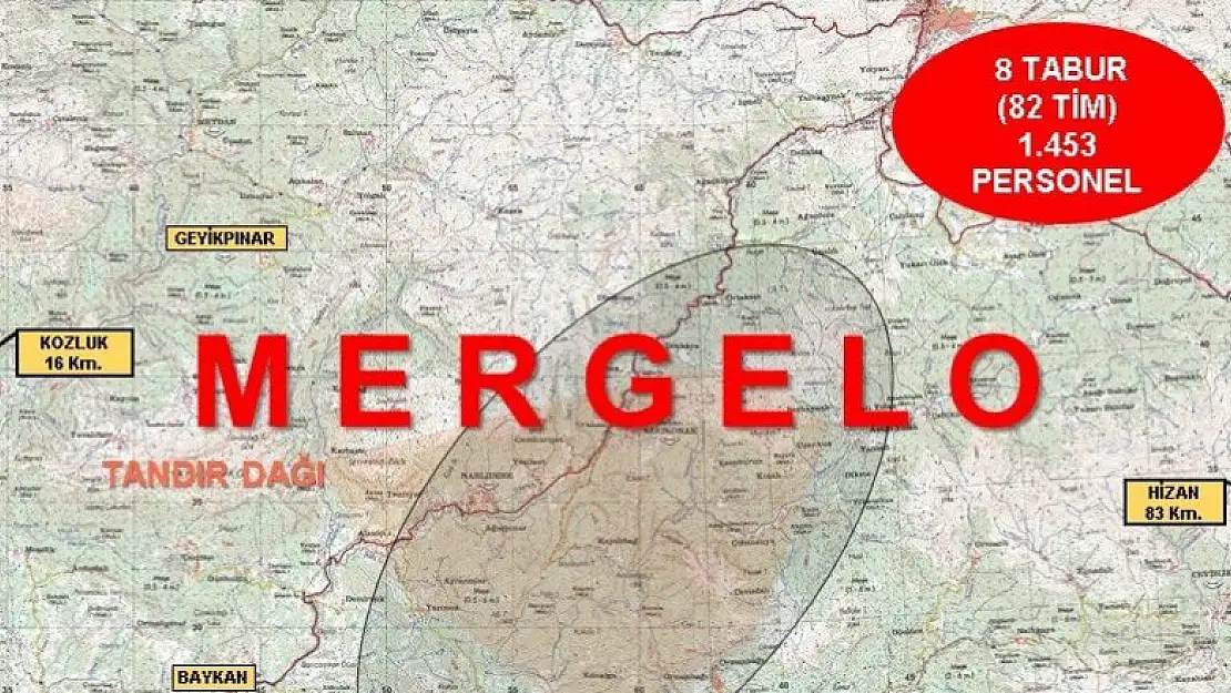 İçişleri Bakanlığı Bitlis ve Siirt'te 'Eren -6 Mergelo' operasyonunu başlattı