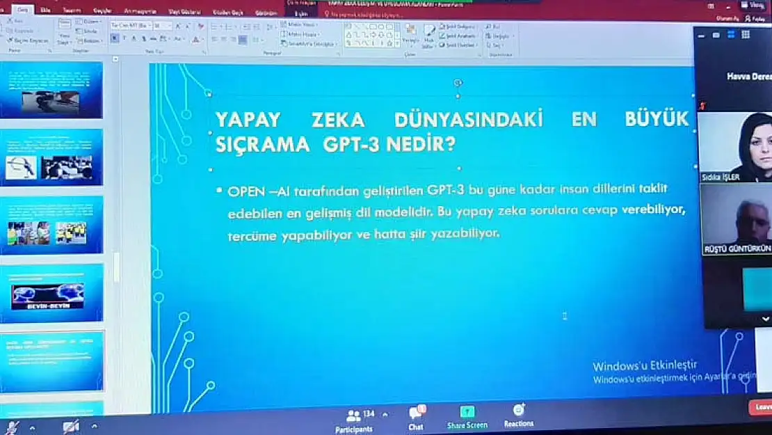 Konya Öğretmen Mektebi'nde 'Yapay Zeka ' konuşuldu