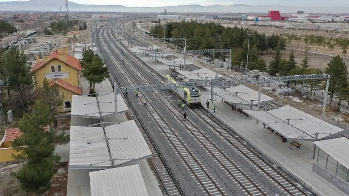 Konya-Karaman YHT Hattında test sürüşleri devam ediyor