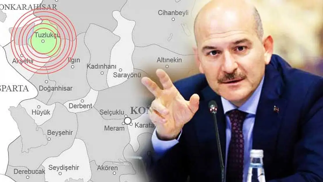 Süleyman Soylu'dan depremin meydana geldiği Tuzlukçu'yla ilgili son dakika açıklaması