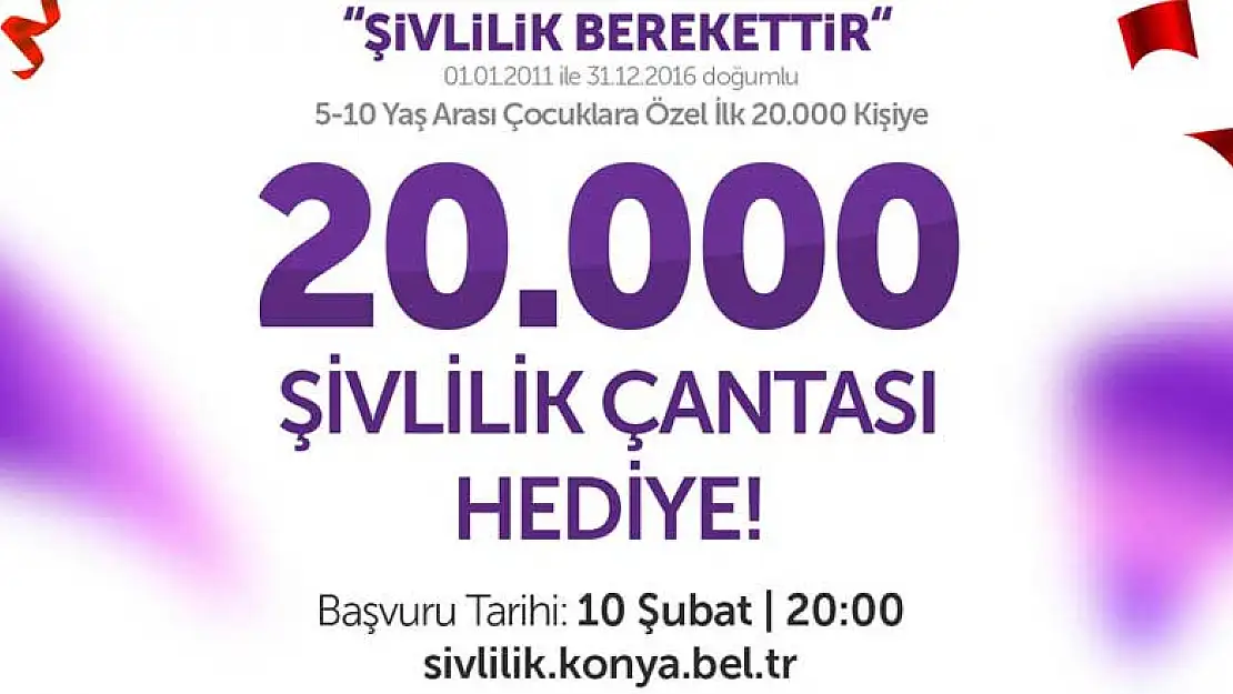 Konya'da şivlilik başvuruları başladı