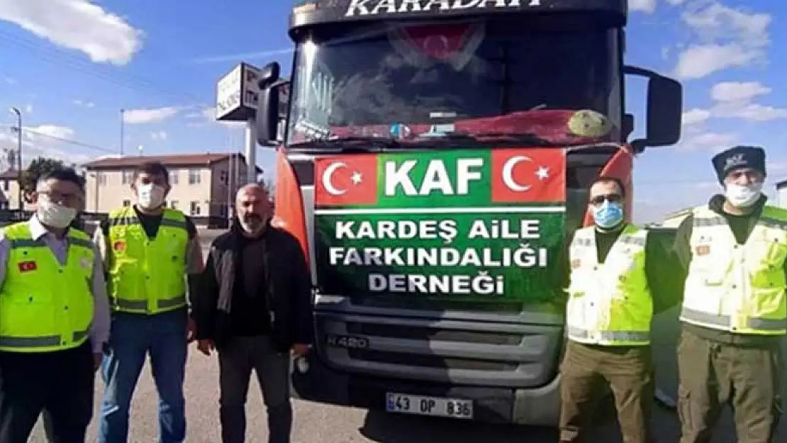 KAF Derneği Gönüllülerinden İdlib'e yardım