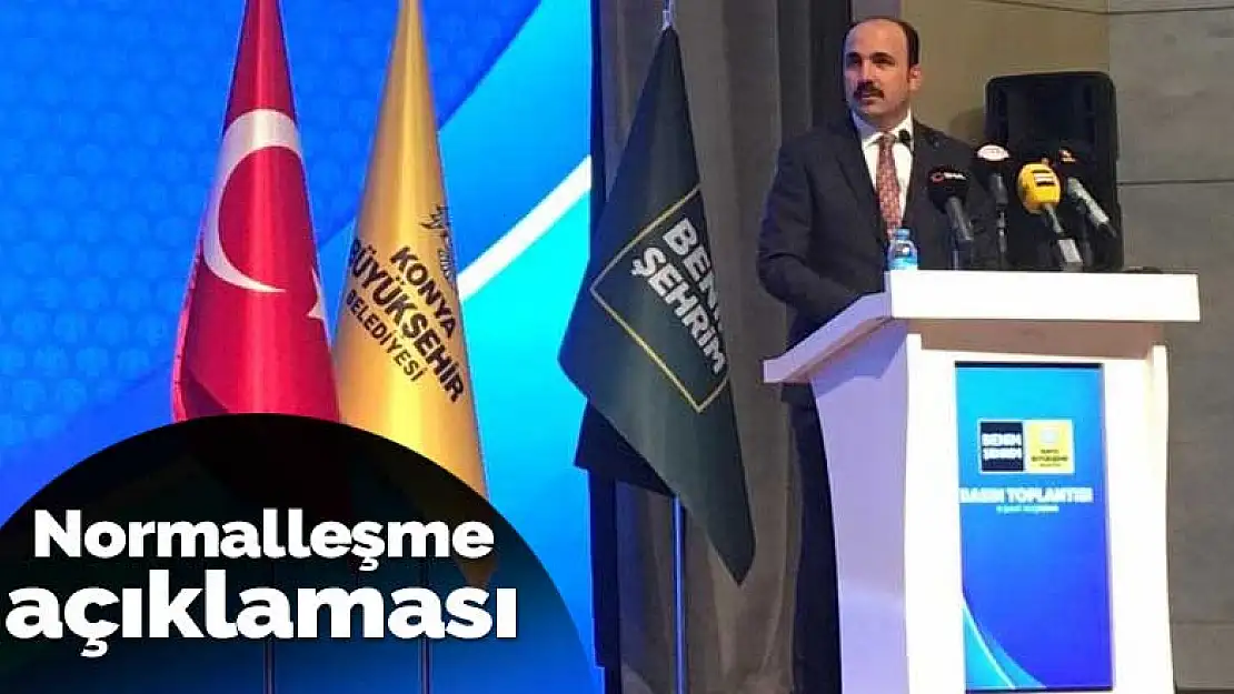 Konya salgında ne durumda? Başkan Altay'dan normalleşme açıklaması