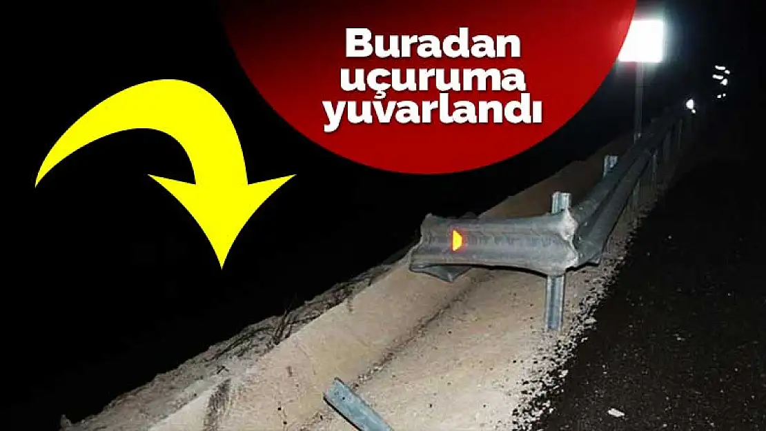 Antalya-Konya karayoluna çıkacaktı uçurumda asılı kaldı! Sürücü atlayarak kurtuldu