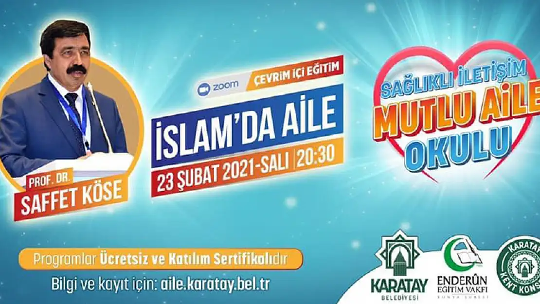 Sağlıklı iletişim mutlu aile okulu seminerleri devam ediyor