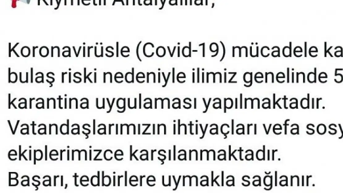 Turizm sezonu öncesi Antalya'da 55 noktadan gelen koronavirüs karantinası haberi can sıktı