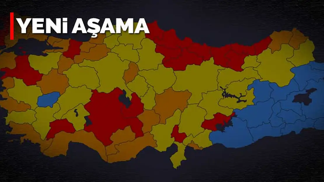 4 renkli koronavirüs risk haritası 15 günde bir yenilenecek