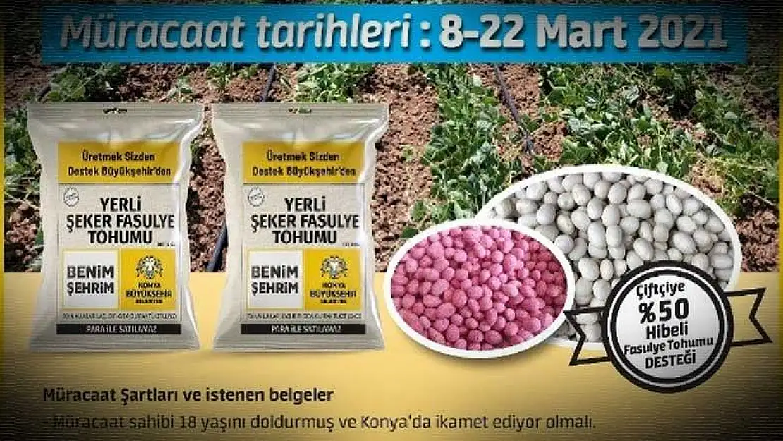 Büyükşehir'den Konyalı üreticiye tohum desteği