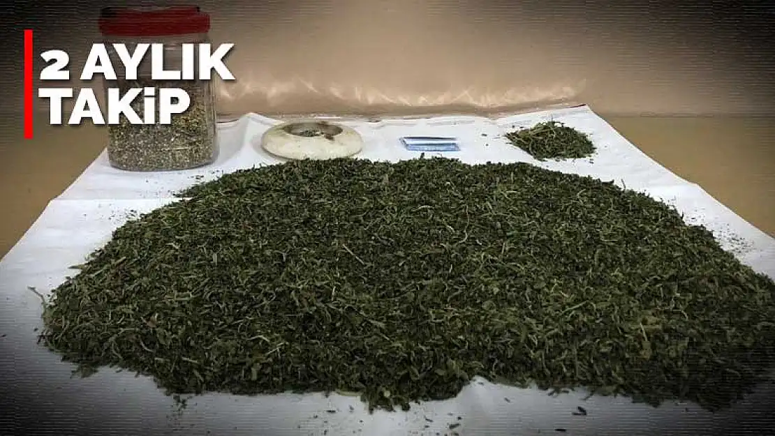 Konya'da eve düzenlenen baskında 1 kilo esrar ve kenevir tohumu yakalandı