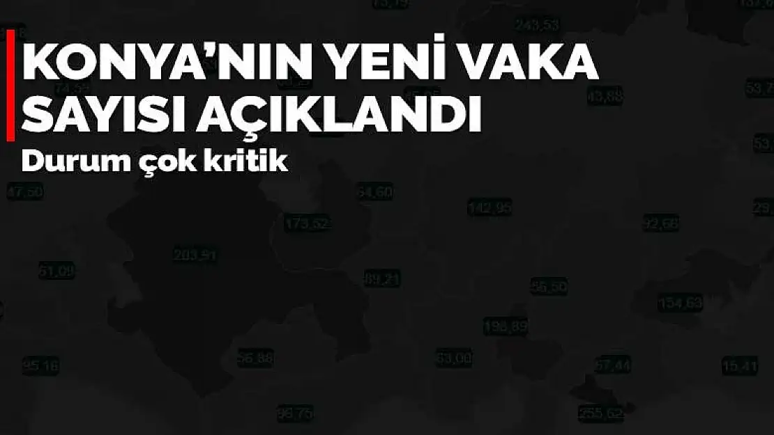 Konya'nın son haftadaki vaka sayısı açıklandı! (06-12 mart)