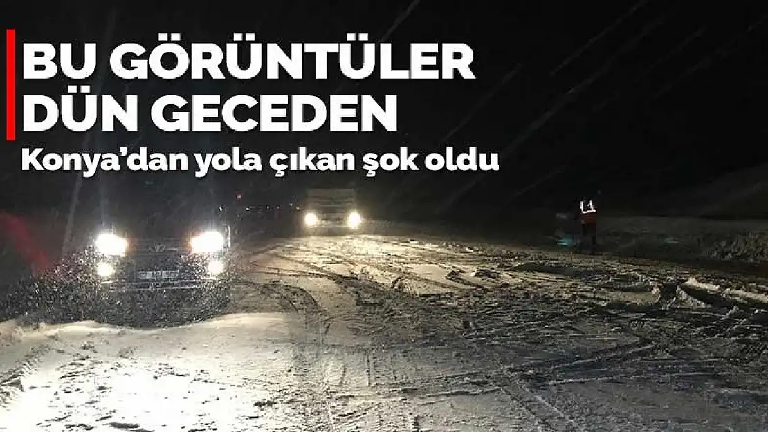 Bu görüntüler dün gece çekildi! Sürücüler zor anlar yaşadı Kaynak: Bu görüntüler dün gece çekildi! Sürücüler zor anlar yaşadı