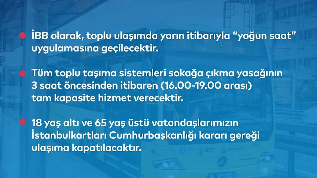 İstanbul'da toplu ulaşımda değişiklik kararı! İmamoğlu açıkladı