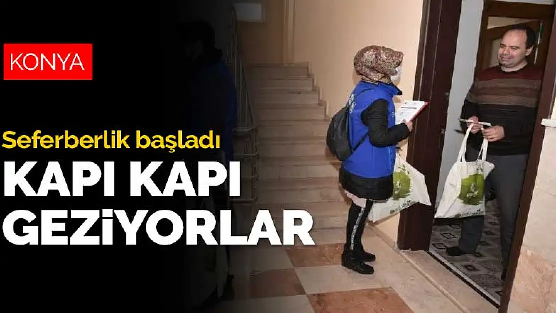 Karatay'daki tüm evlerde geri dönüşüm seferberliği başlatıldı