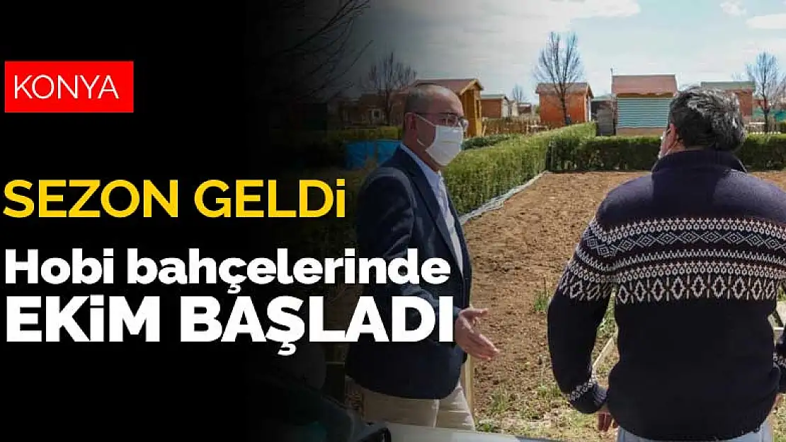 Sezon geldi, Konya'nın hobi bahçelerinde ekim başladı