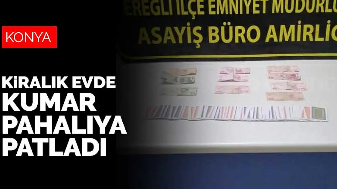 Konya'da kumarhaneye çevrilen evde yakalanan 11 kişiye ceza yağdı