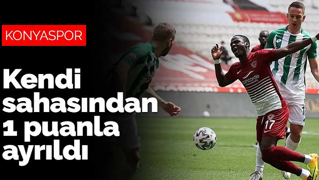 Konyaspor kendi sahasından 1 puanla ayrıldı