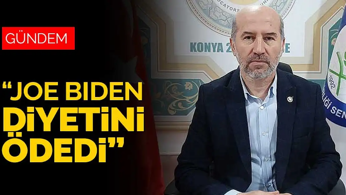 Şenol Metin: Biden diyetini ödedi