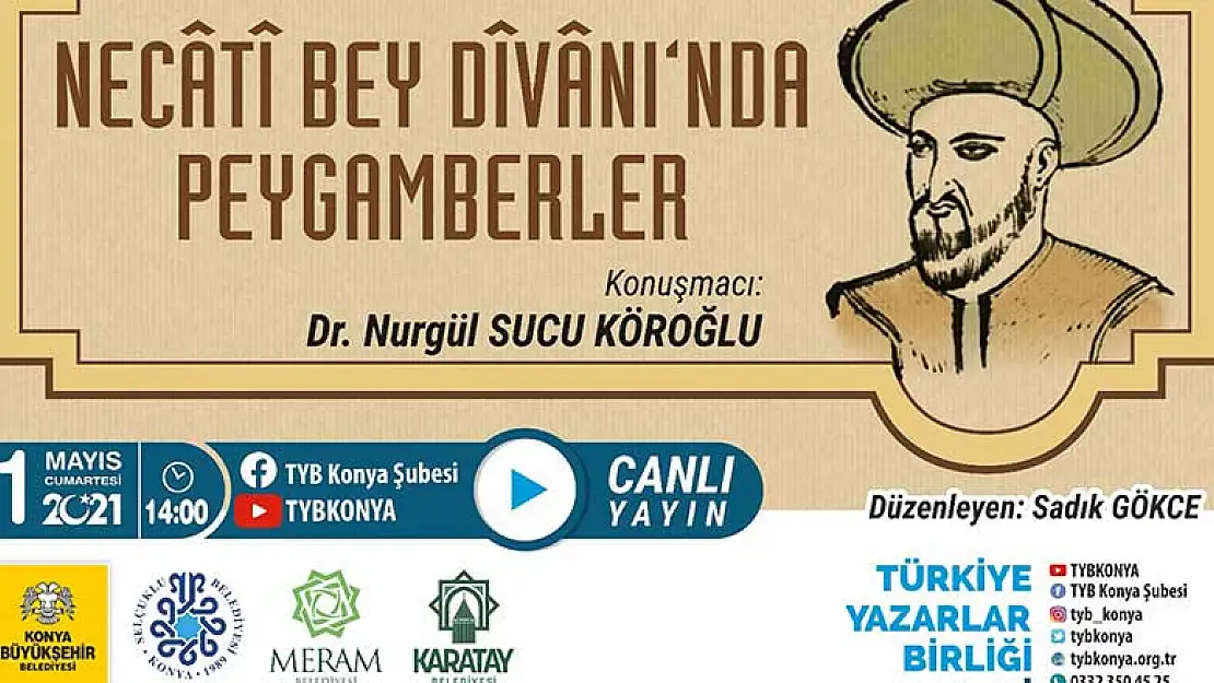 TYB Konya'da 'Necati Bey Divanında Peygamberler' konuşuldu