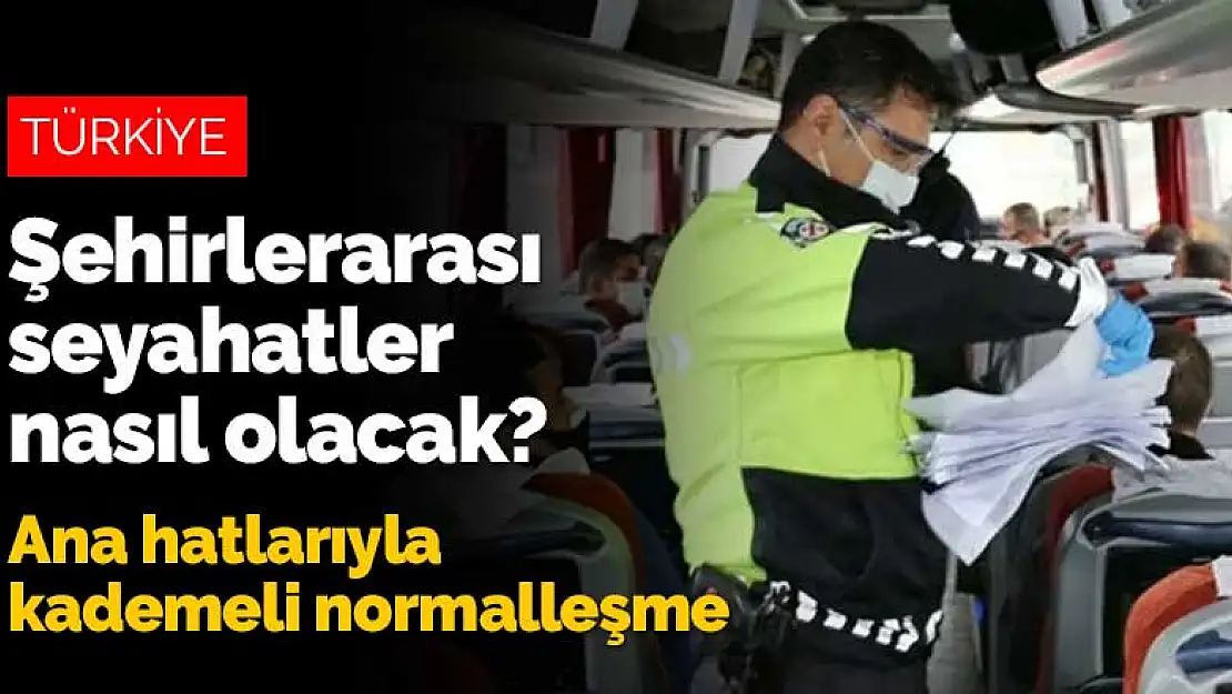 Şehirlerarası seyahatler hangi günlerde serbest? Kademeli Normalleşme'nin temel maddeleri