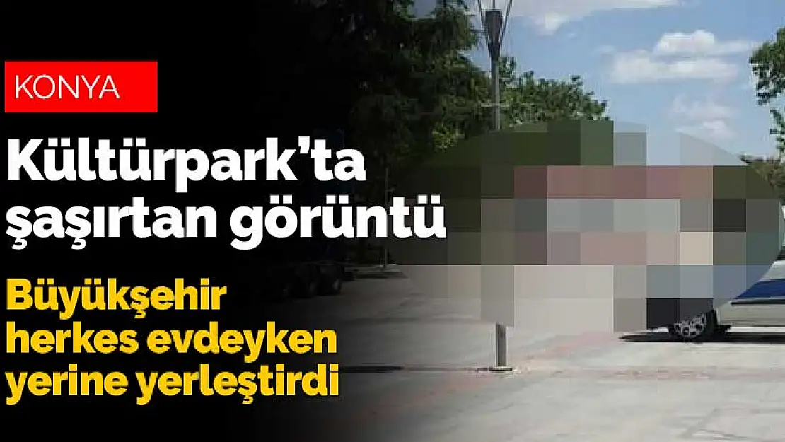 Konya Kültürpark'ta heyecanlandıran görüntü! Tramvay