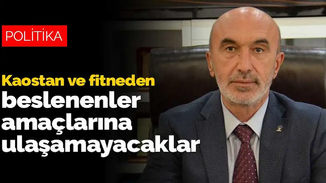 AK Parti Konya İl Başkanı Angı: Kaostan ve fitneden beslenenler amaçlarına ulaşamayacaklar