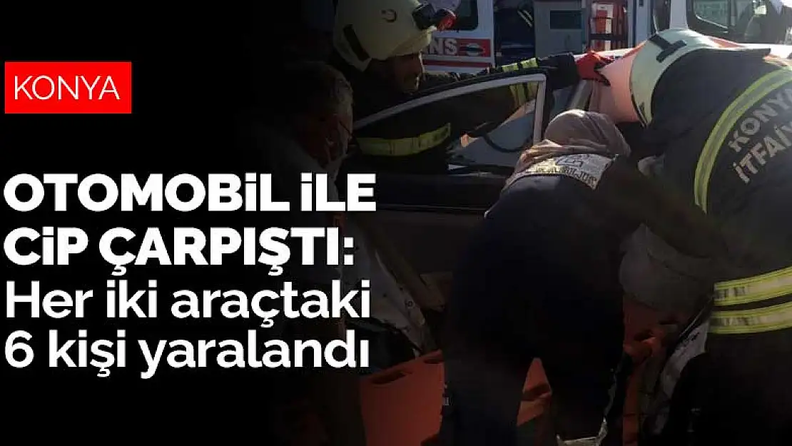 Cip ile otomobil Ereğli girişinde çarpıştı! Sürücülerle beraber 6 kişi yaralandı