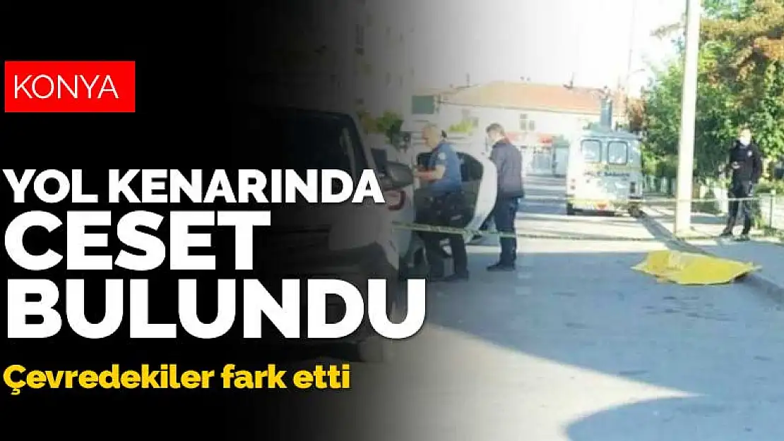 Konya'da yol kenarında ceset bulundu! Hareketsiz görenler polisi aradı