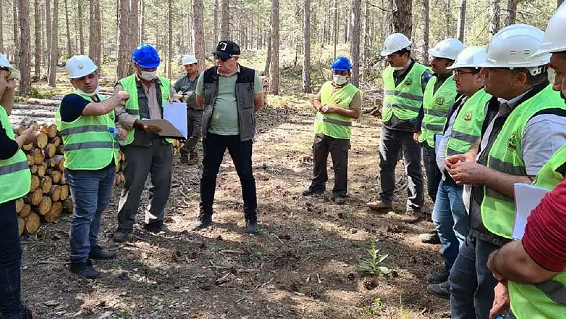 Beyşehir'de orman muhafaza memurları ile teknik elemanlara eğitim 