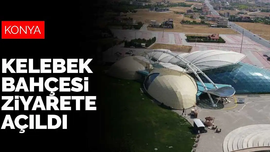 Konya Tropikal Kelebek Bahçesi yeniden ziyarete açıldı