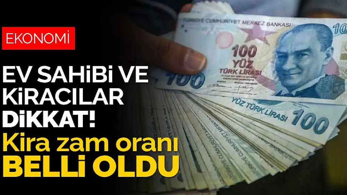 Kiracılara kötü haber! Enflasyonla beraber kira zam oranı da belli oldu