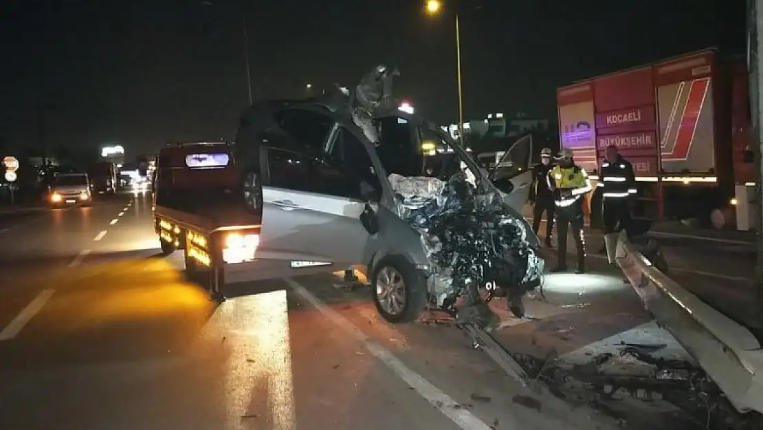 Gebze'de alkol ve aşırı hız faciayla sonuçlandı! Sürücü Fatih Duman hayatını kaybetti