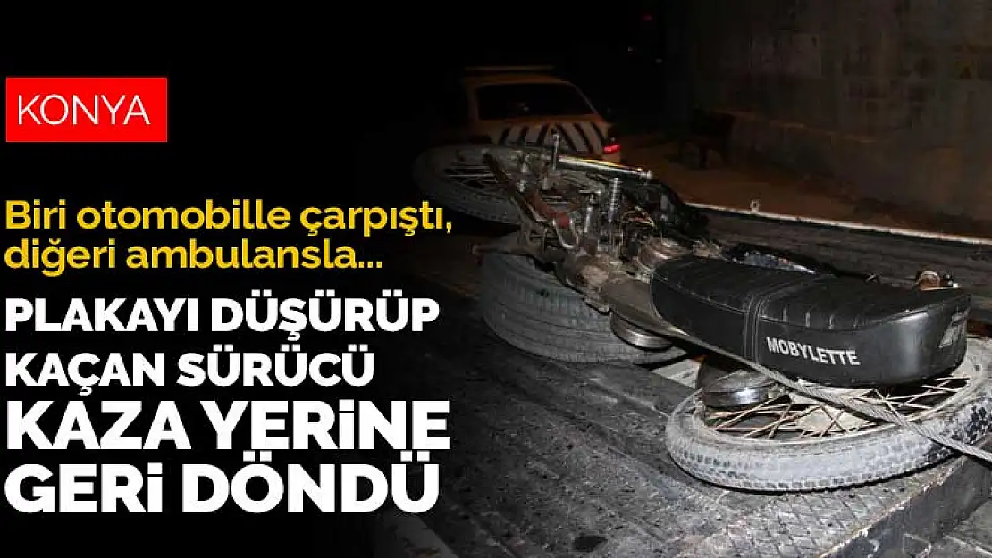 Konya'da iki ayrı motosiklet kazası! Biri otomobille diğeri ambulansla çarpıştı