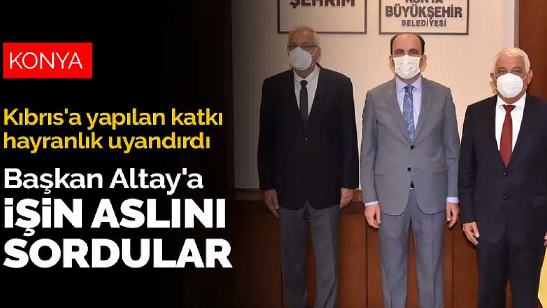 Konya Büyükşehir Belediyesi'nin Kıbrıs'a yaptıkları hayranlık uyandırdı! Başkan Altay'a işin aslını sordular