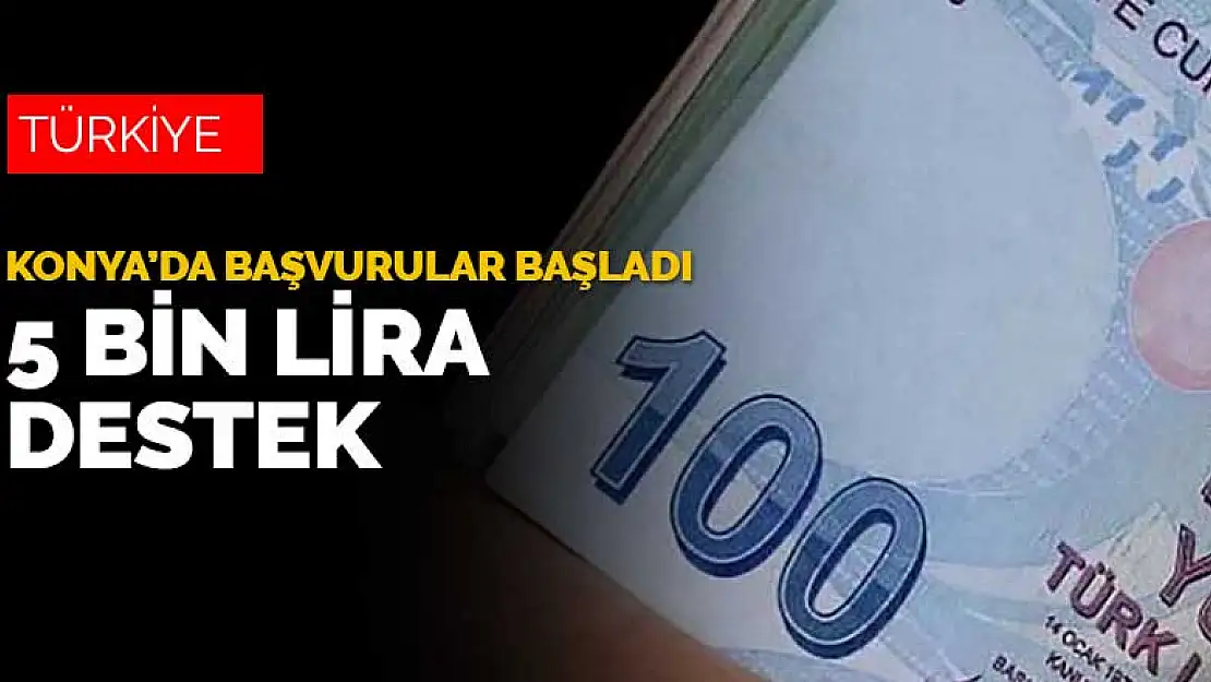 Konya'da kırtasiyecilere destek için başvurular başladı! 5 bin lira