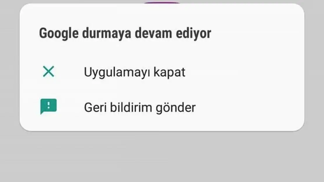 Android telefonlara bir haller oldu! Google durduruldu hatasını düzeltmenin yolu