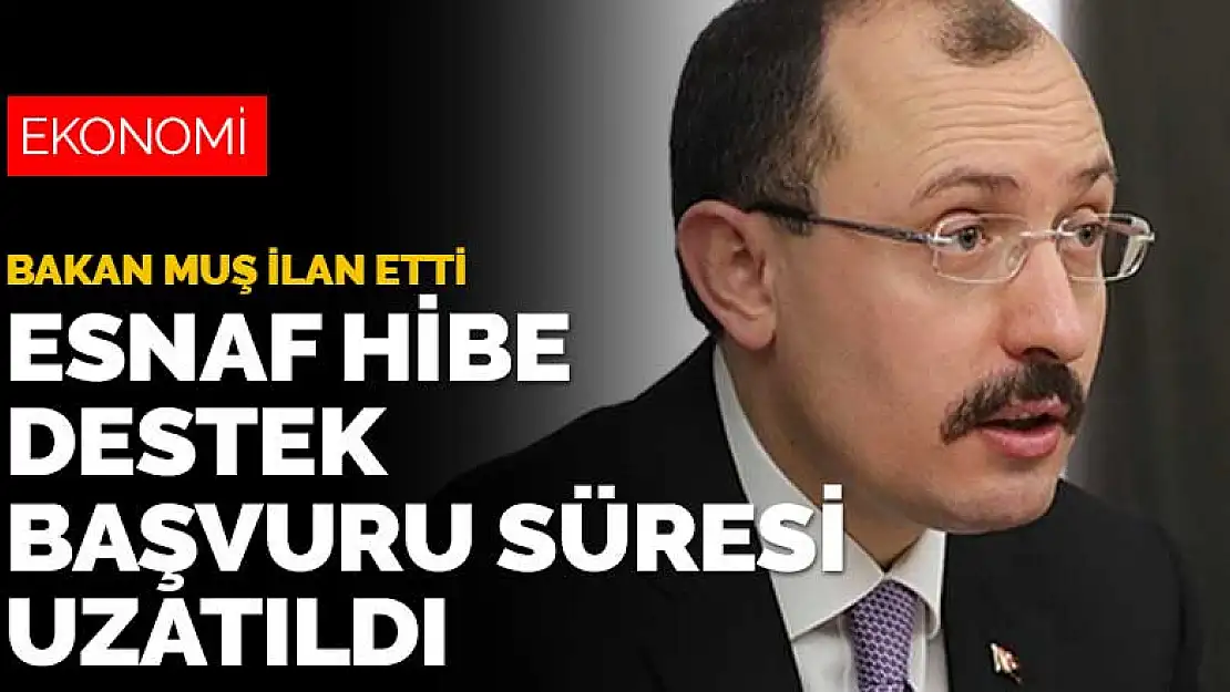 Esnaf hibe başvuruları tarihi uzatıldı