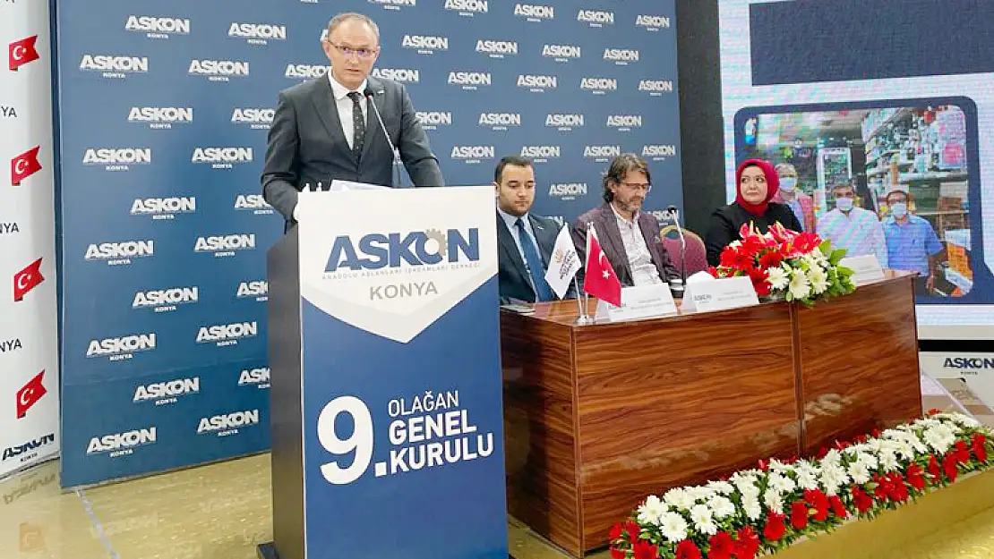 ASKON Konya'da Atilla Sinacı güven tazeledi