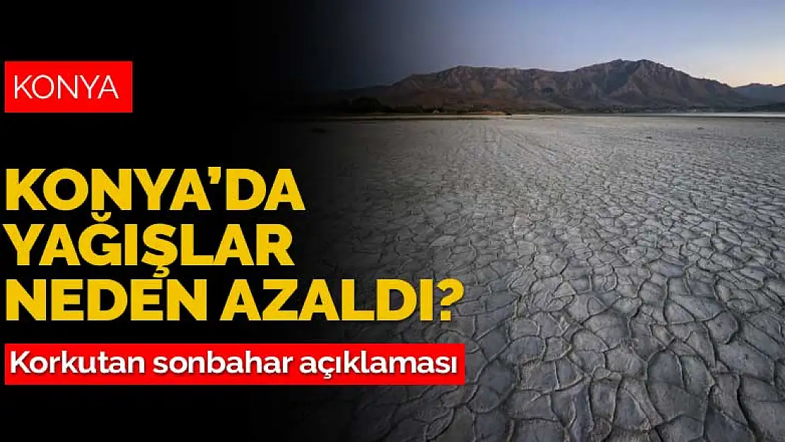 Konya'da yağışların azalmasının sebebi ne? Uzmandan korkutan sonbahar açıklaması