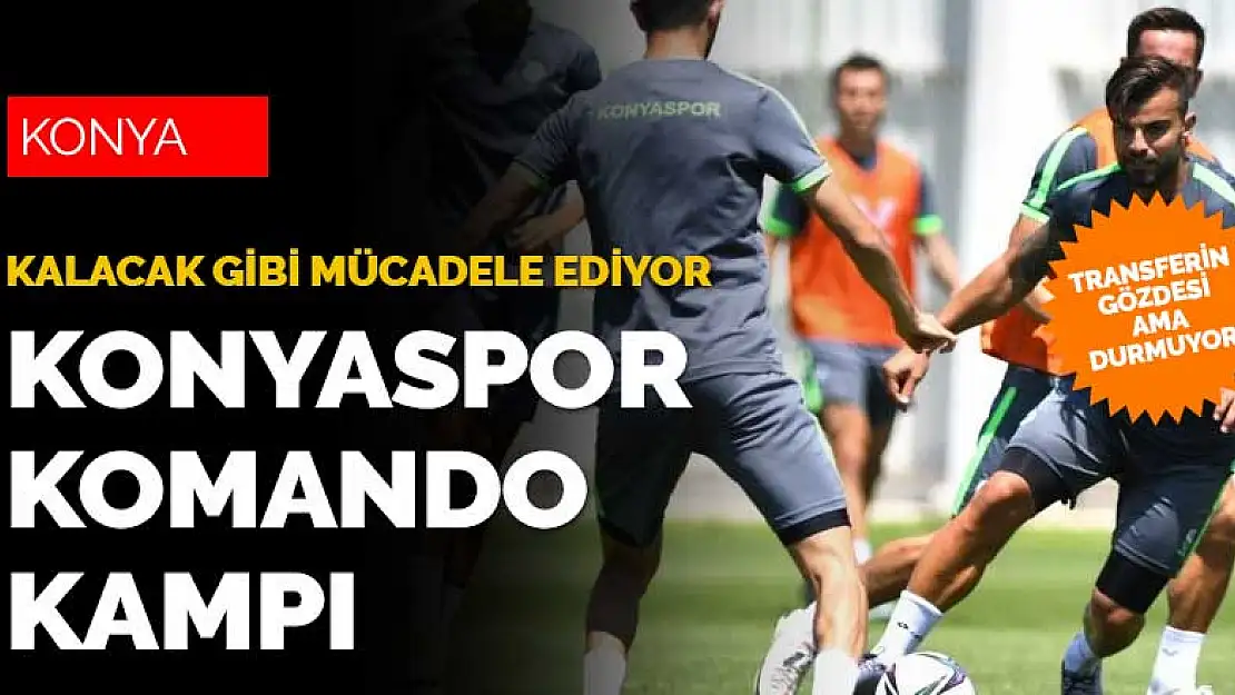 Konyaspor'un komandoları ara vermeden çalışıyor