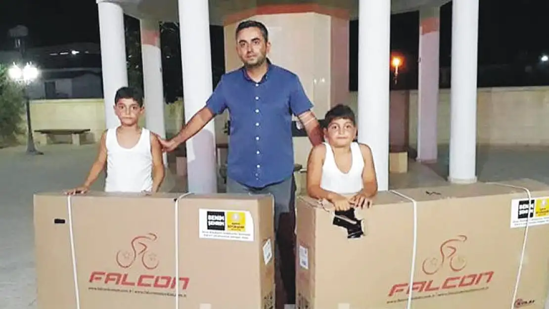 Konya'dan KKTC'ye 14 tır bisiklet