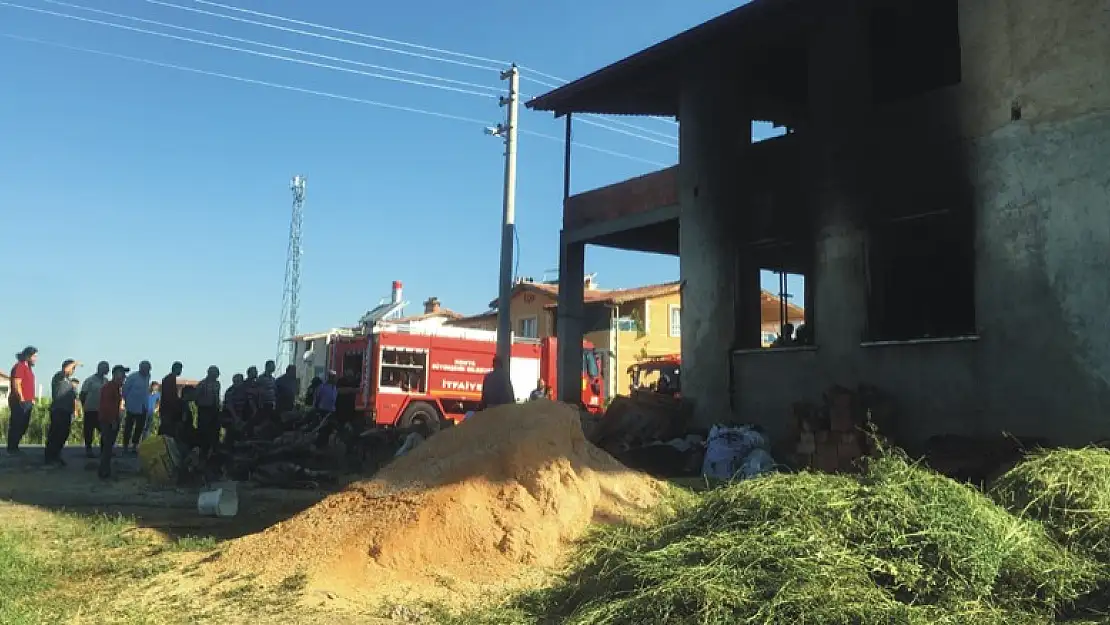 Konya'da evde çıkan yangın korkuttu